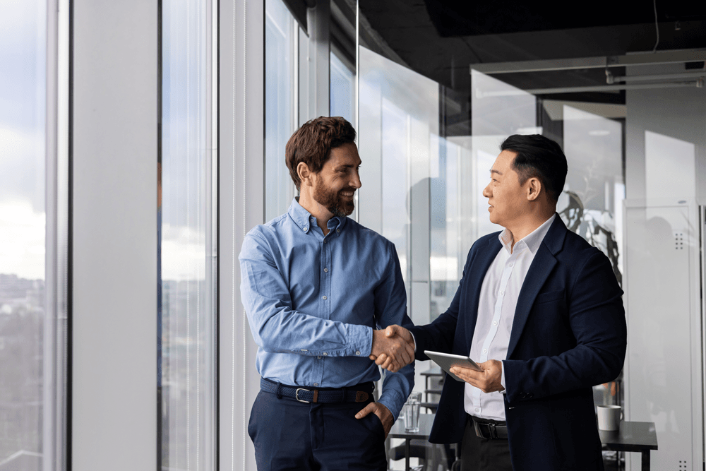 Trusted dealership handshake